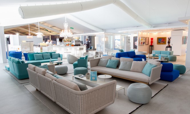 Upper Deck Lounge at the 2013 Monaco Yacht Show