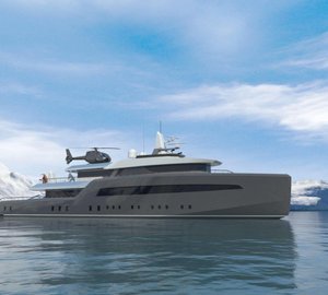 New 45m explorer motor yacht ICE CLASS concept presented by Fifth Ocean Yachts and Azure at MYS 2013