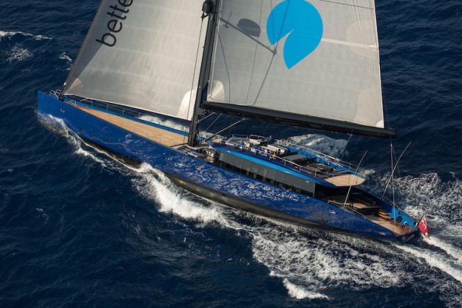 50m Wally superyacht Better Place - Photo by Gilles Martin-Raget