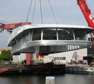 Photo of Feadship motor yacht Hull 686 Superstructure completed by Bloemsma Aluminiumbouw