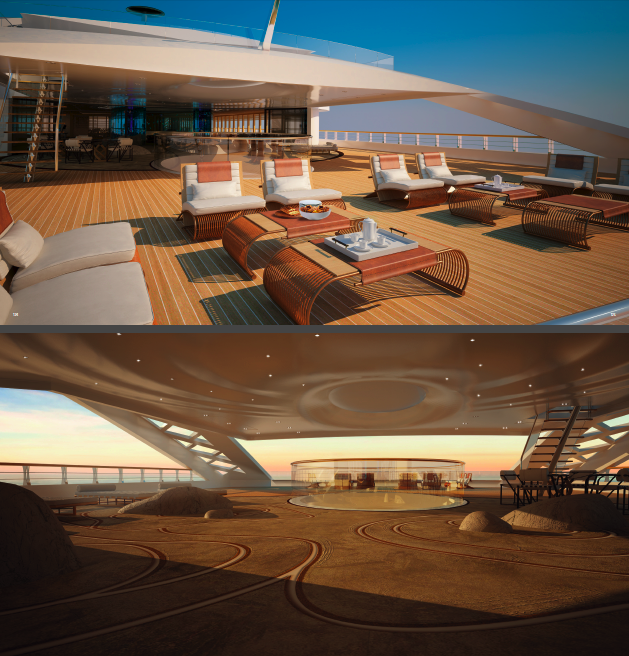 Deck Lounge - Superyacht Breeze by Sinot Exclusive Yacht Design