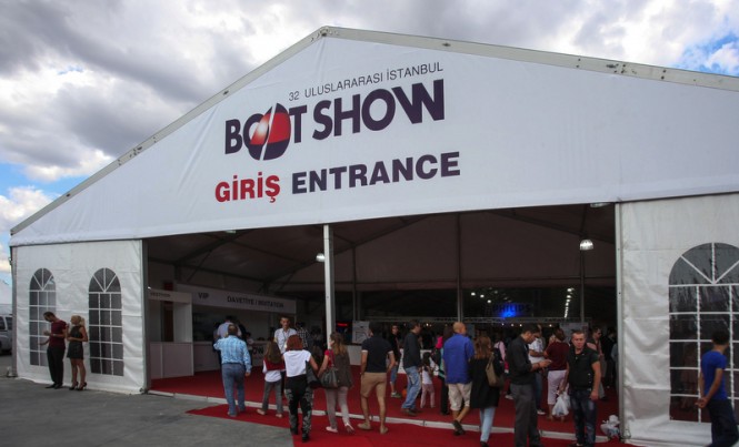 Entrance to the 32nd edition of the International Istanbul Boat Show
