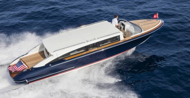 Hodgdon Hull 417-7 Limo Yacht Tender running