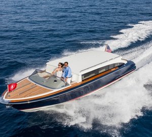 Successful debut of new 10,5m Hull 417-7 custom yacht tender by Hodgdon Yachts at MYS