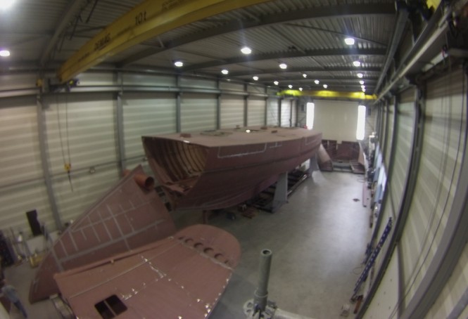 Hull of Wolfhound Yacht