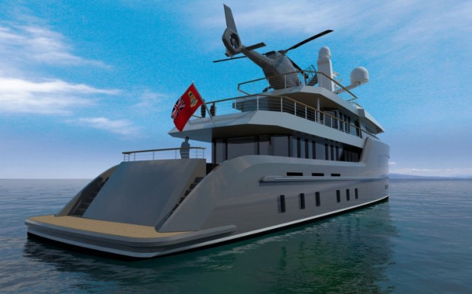 ICE CLASS yacht concept - aft view