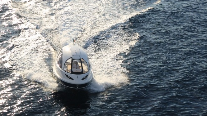 Jet Capsule yacht tender - front view