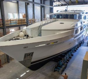 Front Street Shipyard working on refit of 130ft MAGIC Yacht