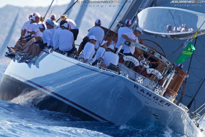 Luxury charter yacht Ranger at the 2013 Maxi Yacht Rolex Cup