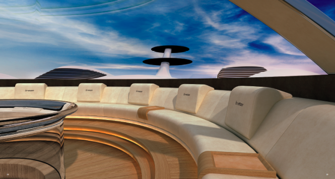 Luxury mega yacht BREEZE by Sinot Yacht Design
