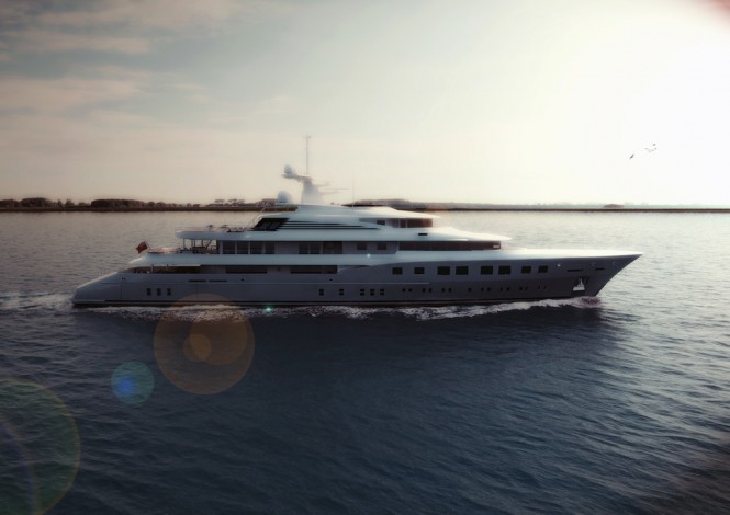 Mega yacht Axioma (ex Red Square) - Image courtesy of Dunya Yachts