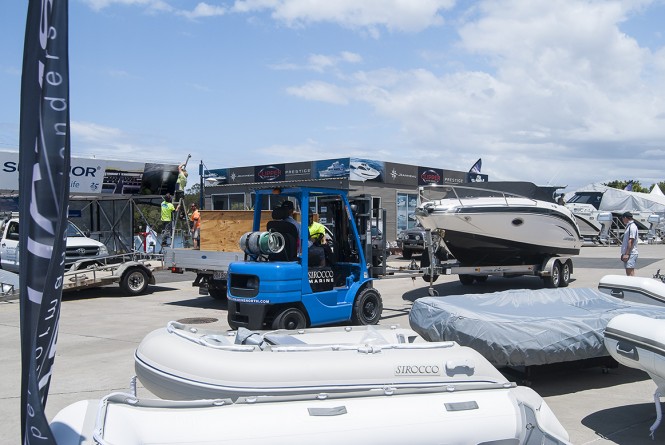 More than 200 exhibitors have begun setting up their displays over the 32-hectare Expo site