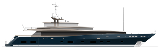 New 47m superyacht MY47 by Alloy Yachts