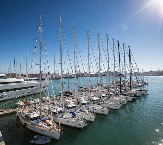 Oyster yachts ready to compete in the 2013 Oyster Regatta Palma