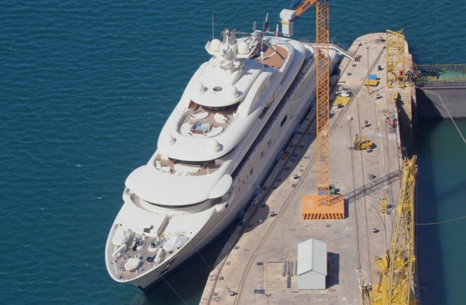 Palumbo Malta Superyachts working on a luxury Superyacht