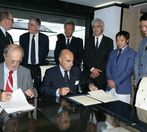 Prince Albert II of Monaco Foundation and RINA sign partnership agreement aboard Benetti motor yacht OCEAN PARADISE