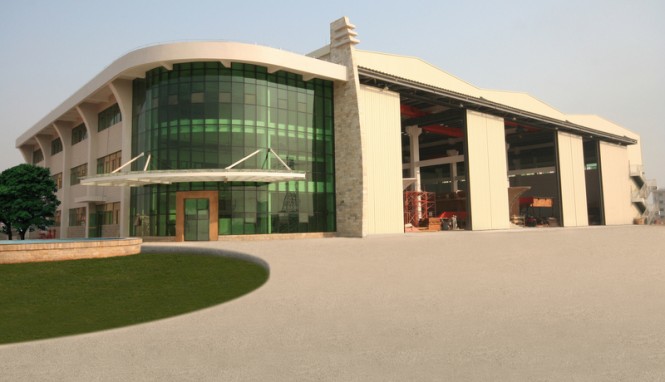 Photo of the NISI Shipyard in Zhuhai where the new Overing 105' RPH Yacht will be built