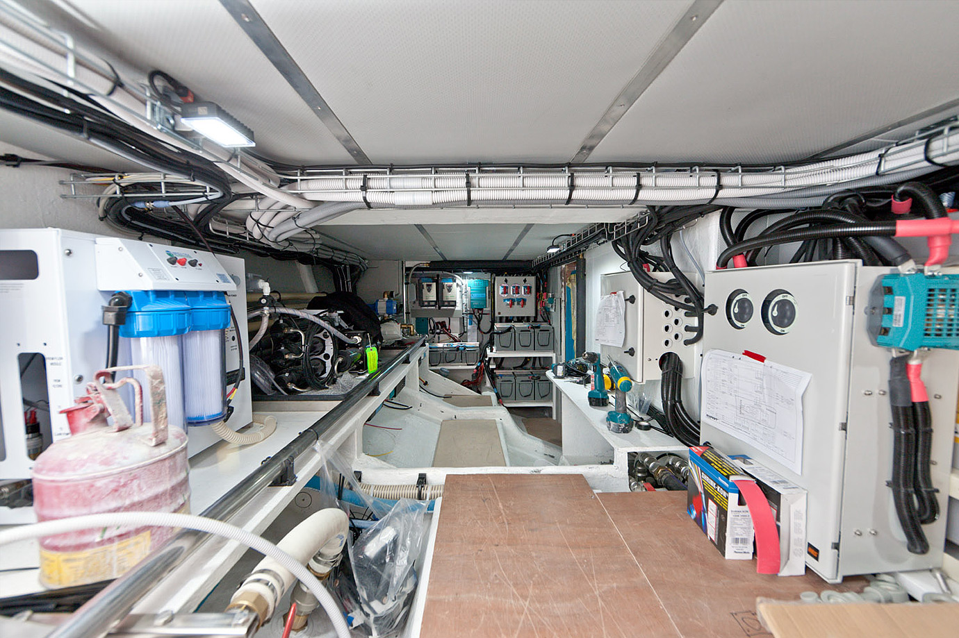 yacht boat engine room