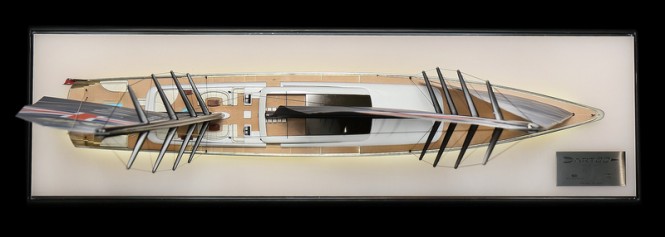 Sailing yacht DART80 concept - upview