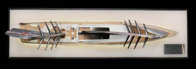 Sailing yacht DART80 concept - upview Sailing yacht DART80 concept - upview