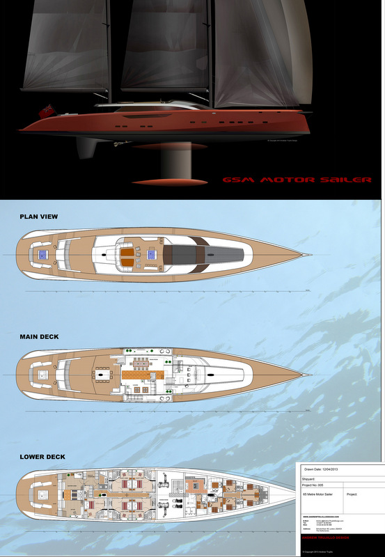 Serendipity Yacht Concept - Layout