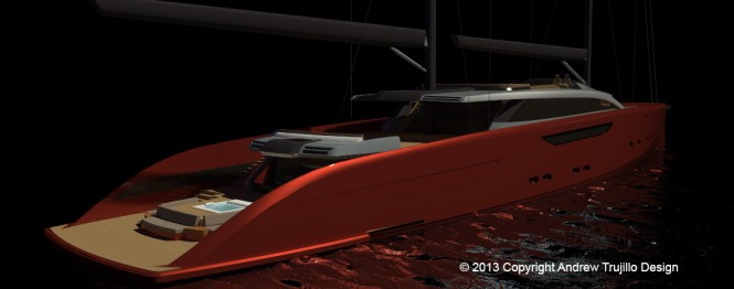 Serendipity Yacht Concept - aft view