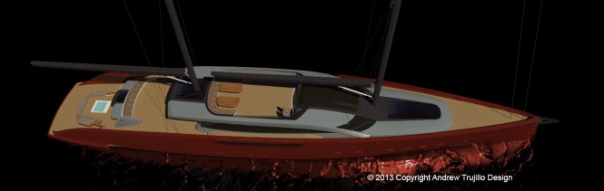 Serendipity yacht concept - upview
