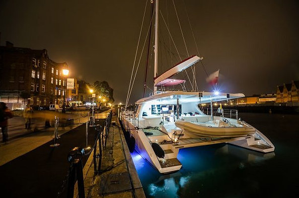 Sunreef 60 LOFT sailing yacht GRACE during her Grand Premiere