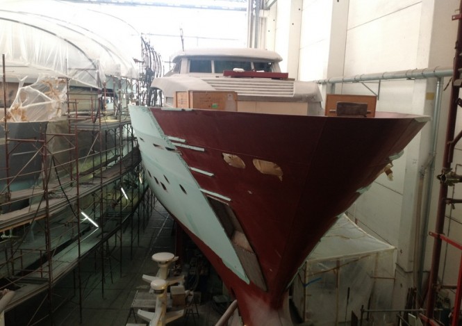 Superyacht BSD 105 RS under construction