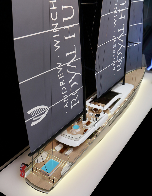 Superyacht DART80 concept - aft view Superyacht DART80 concept - aft view