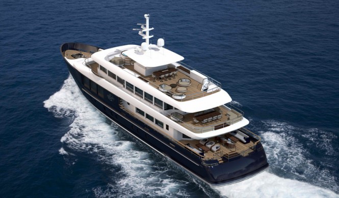 Superyacht Filante 42 - aft view