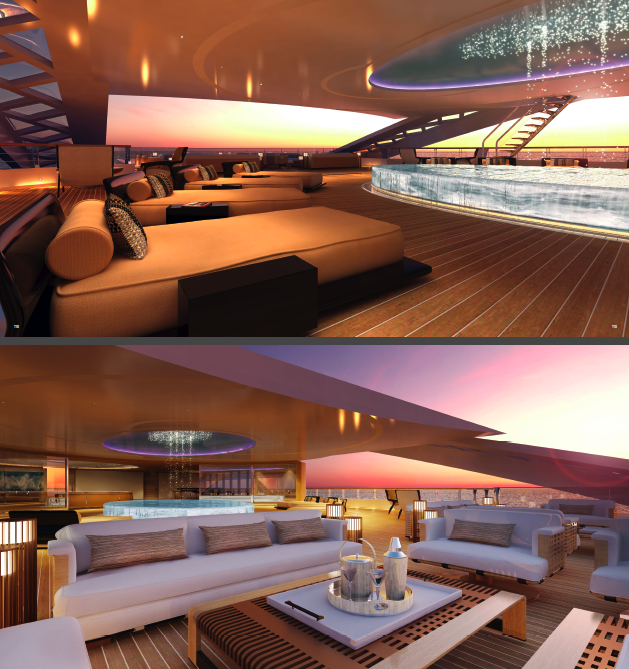 Upper Deck Lounge - Breeze Yacht