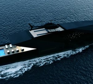 Striking 70m mega yacht BLACK SWAN concept by Timur Bozca
