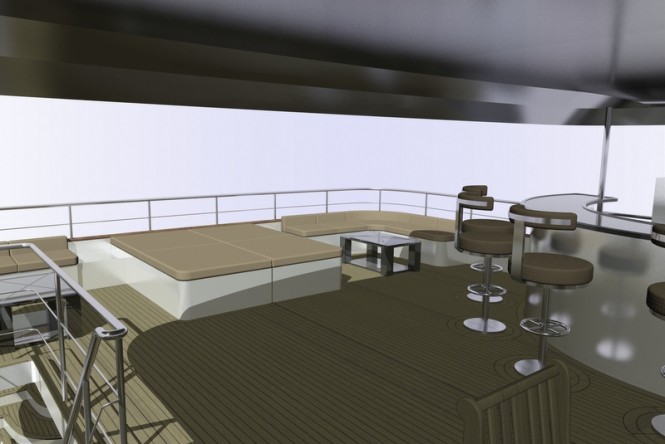 Aboard superyacht Fifth Ocean 36 concept