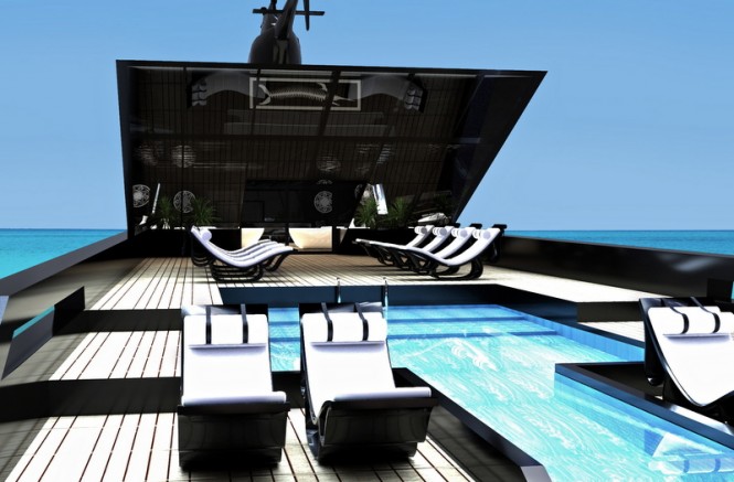 Superyacht Black Swan concept - Exterior