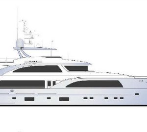 42m displacement motor yacht Design no. 162 by Fifth Ocean Yachts and Ginton NA