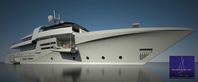 44m Diesel Electric luxury yacht design