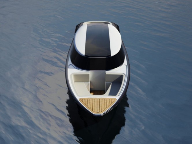 9.1m Allure Marine mega yacht tender design - front view