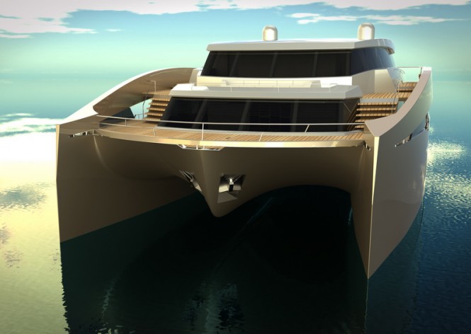 90 Sunreef Power superyacht - front view