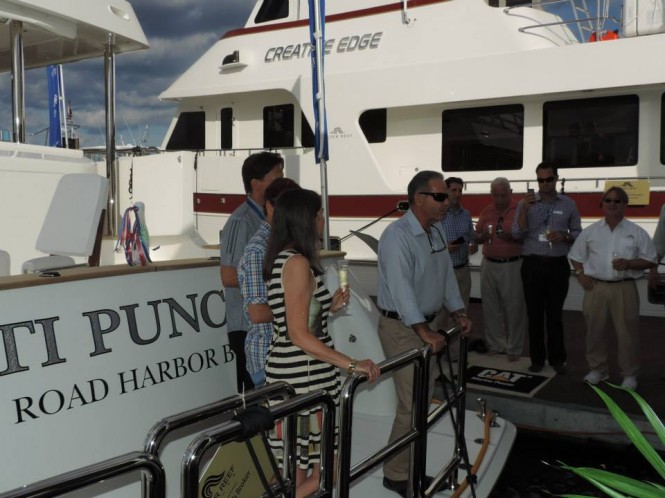 Christening of superyacht Ti Punch by Outer Reef Yachts at the 2013 FLIBS