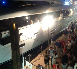 Photos from christening of Hatteras 100 RPH motor yacht MR. LOUI