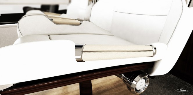 Detail of the Rolls-Royce 450EX yacht tender project by Stefan Monro