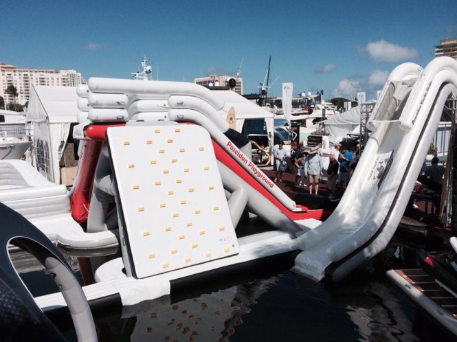 FunAir's Poseidon Playground superyacht toy on display at FLIBS 2013