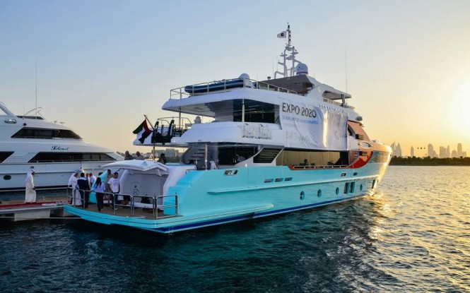 Gulf Craft superyacht Majesty 135 reception at the Dubai Creek