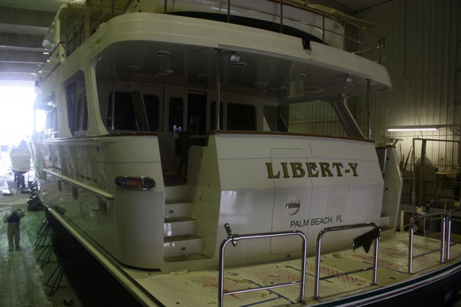 Liberty superyacht - aft view