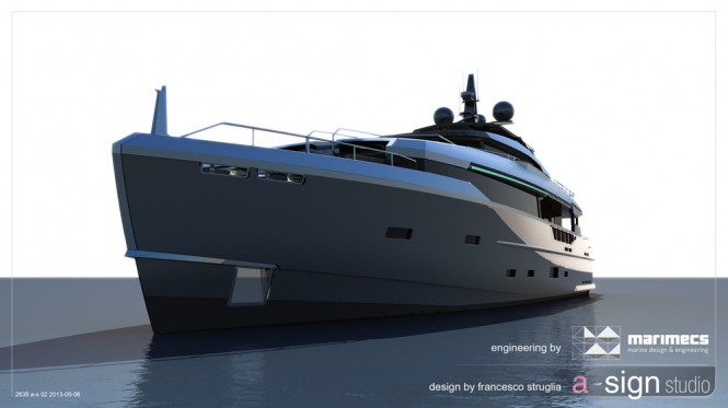 Luxury yacht project 2635 by A-Sign Studio