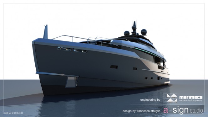 Luxury yacht project 2635 by A-Sign Studio Luxury yacht project 2635 by A-Sign Studio