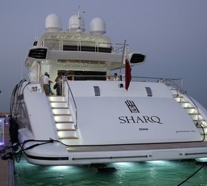 Mangusta 165 motor yacht SHARQ on display at QIBS 2013