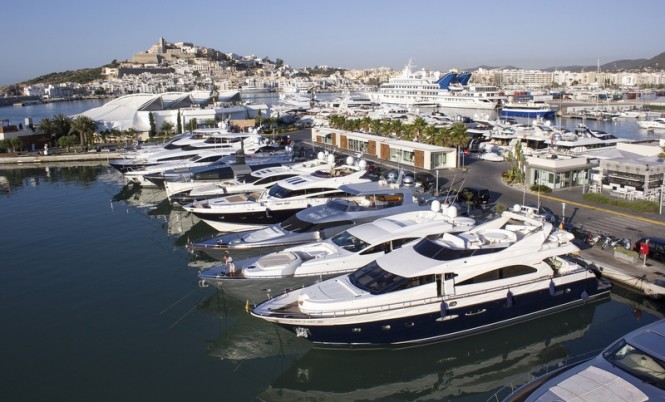 Marina Ibiza in the popular Spanish yacht charter destination - Ibiza