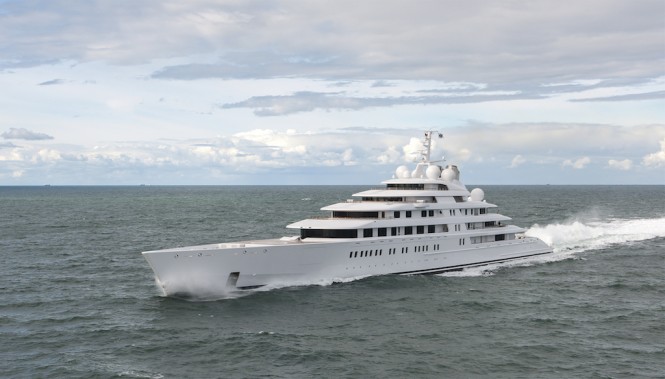 Mega Yacht Azzam - Photo by Klaus Jordan